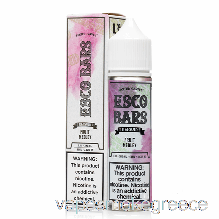 Vape Greece Medley φρουτων - Esco Bars - 60ml 3mg